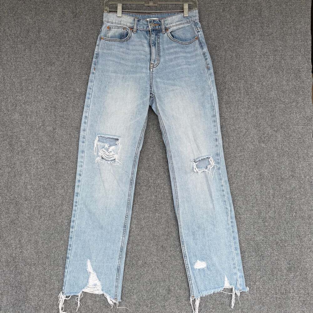 BDG Cowboy Jean Size 26 Distressed Raw Hem Straight Leg Jeans